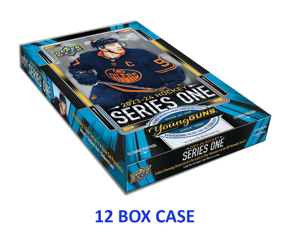 2023-24 Upper Deck Series 1 Hockey Hobby 12-Box CASE